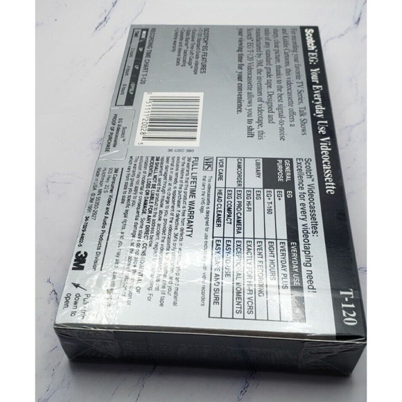 Lot of 4 Blank VHS Tapes T120 Video Recording VCR Sony And Scotch - Picture 3 of 8